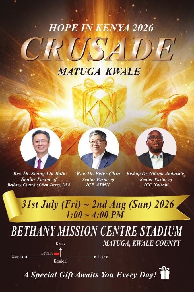 Hope in Kenya 2026 Crusade Detailed Poster